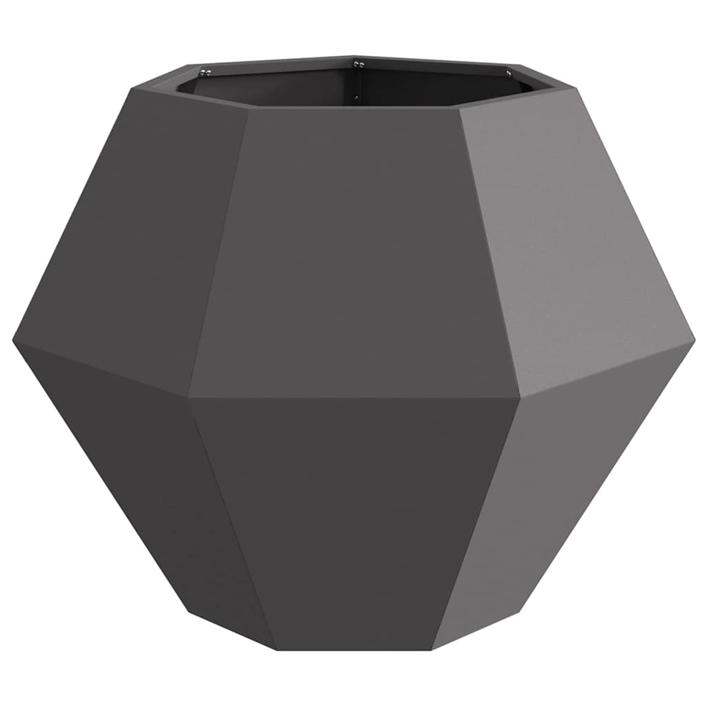 Pflanzkübel 2 Stk. Schwarz 75 x 75 x 60 cm Stahl