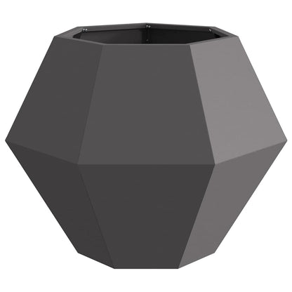 Pflanzkübel 2 Stk. Schwarz 75 x 75 x 60 cm Stahl