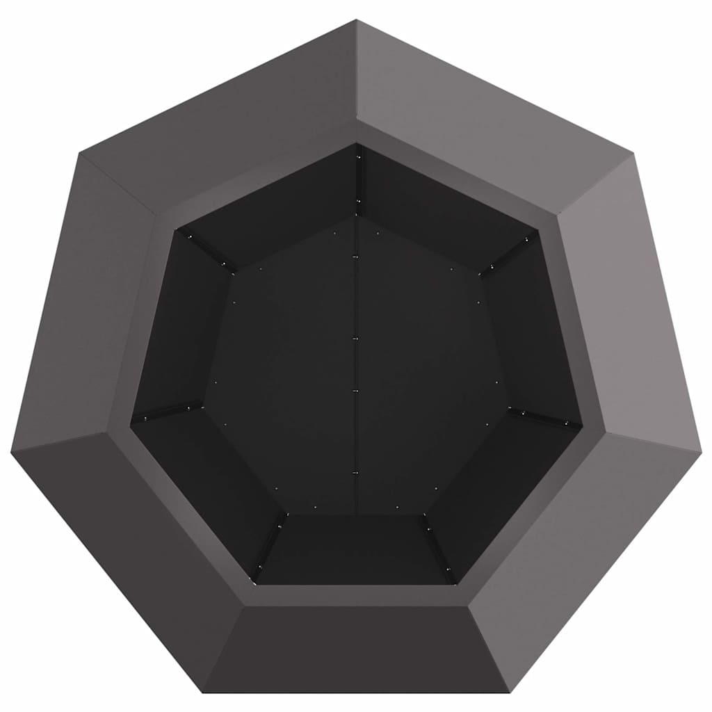 Pflanzkübel 2 Stk. Schwarz 75 x 75 x 60 cm Stahl