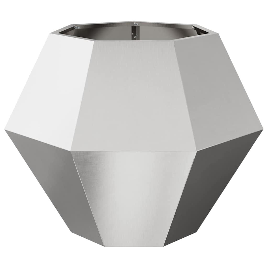 Pflanzkübel Silber 75 x 75 x 60 cm Edelstahl