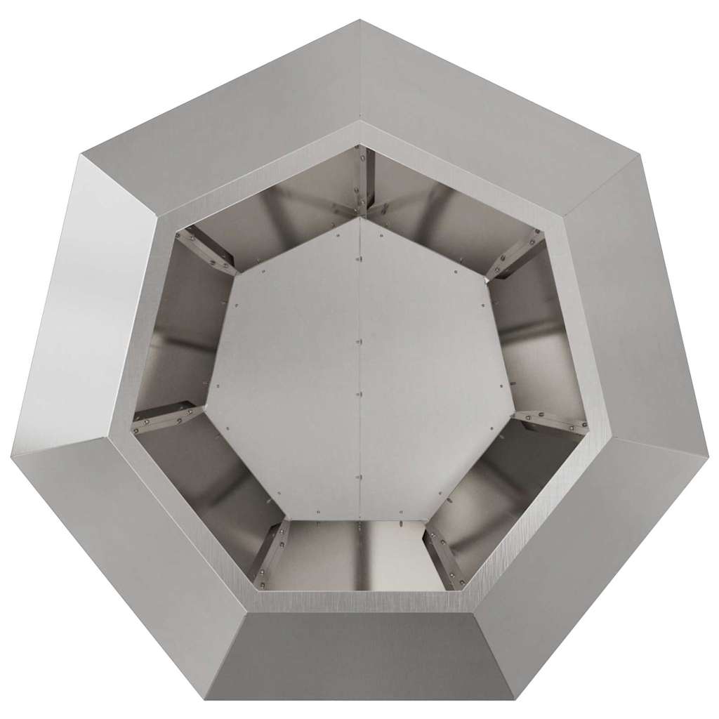 Pflanzkübel 2 Stk. Silber 75 x 75 x 60 cm Edelstahl