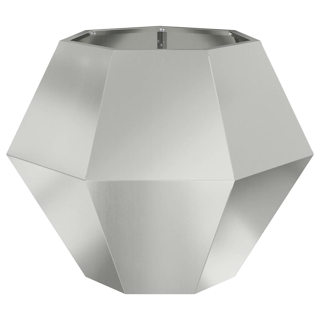 Pflanzkübel 2 Stk. Silber 75 x 75 x 60 cm Verzinkter Stahl