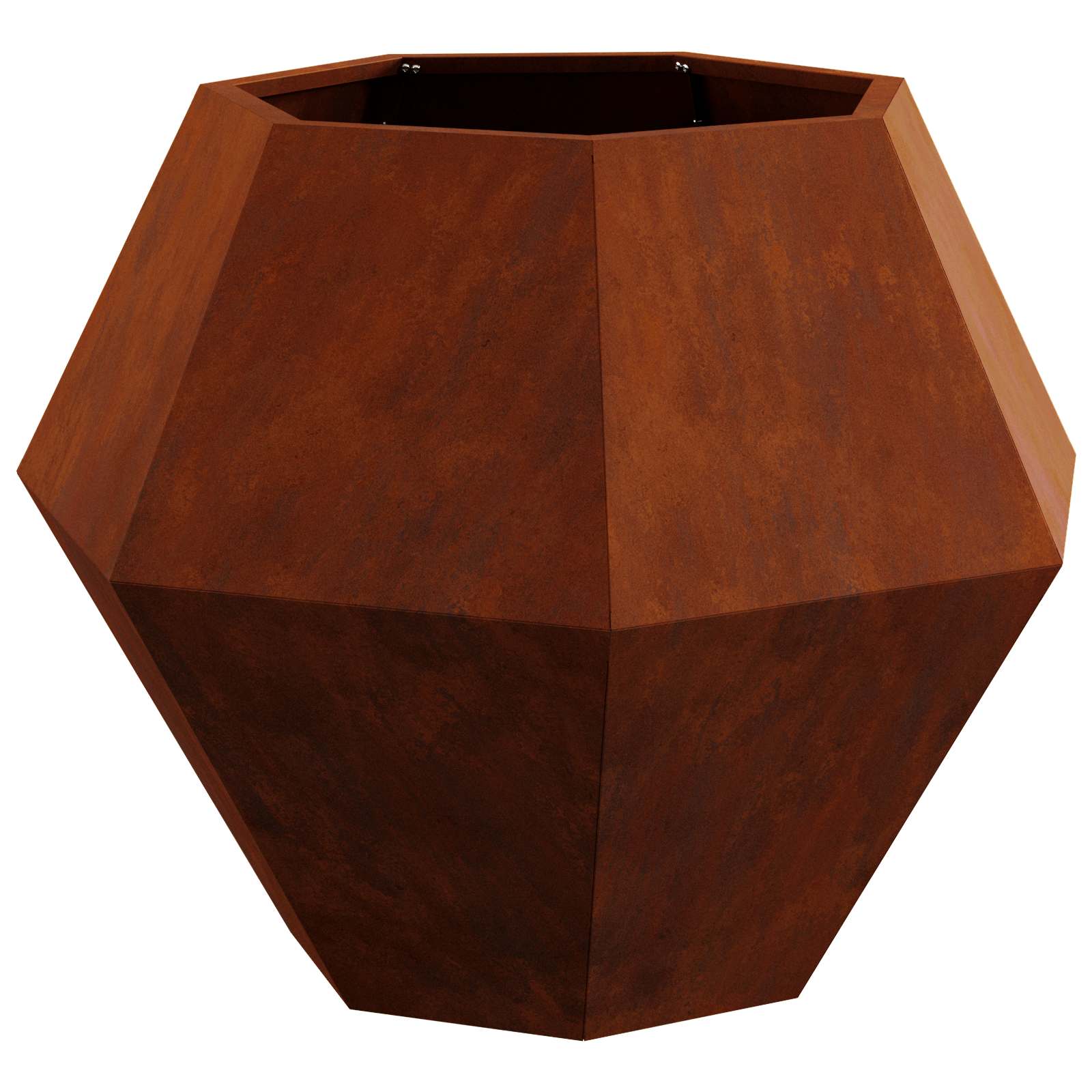 Pflanzkübel Rostoptik 75 x 75 x 60 cm Wetterfeststahl