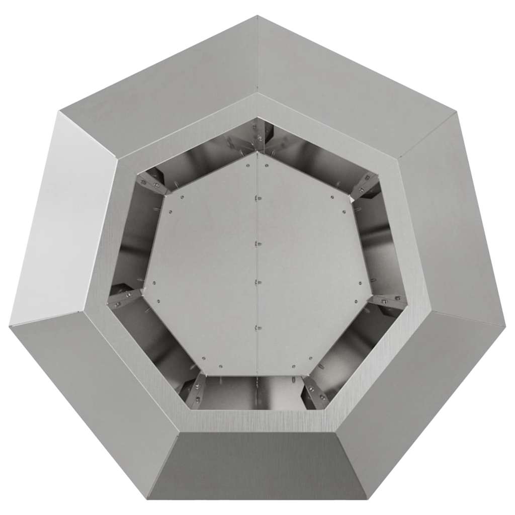 Pflanzkübel Silber 50 x 50 x 40 cm Edelstahl