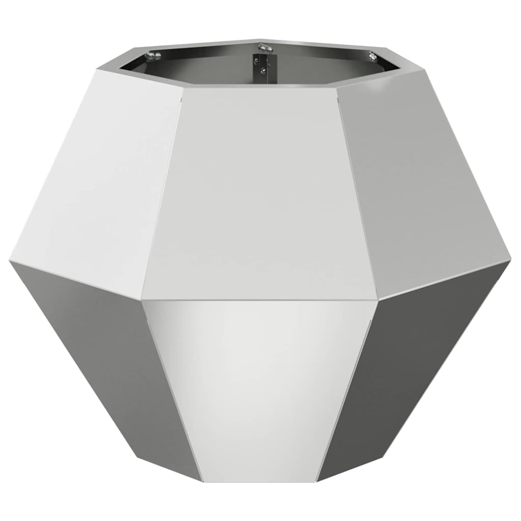 Pflanzkübel 2 Stk. Silber 50 x 50 x 40 cm Verzinkter Stahl