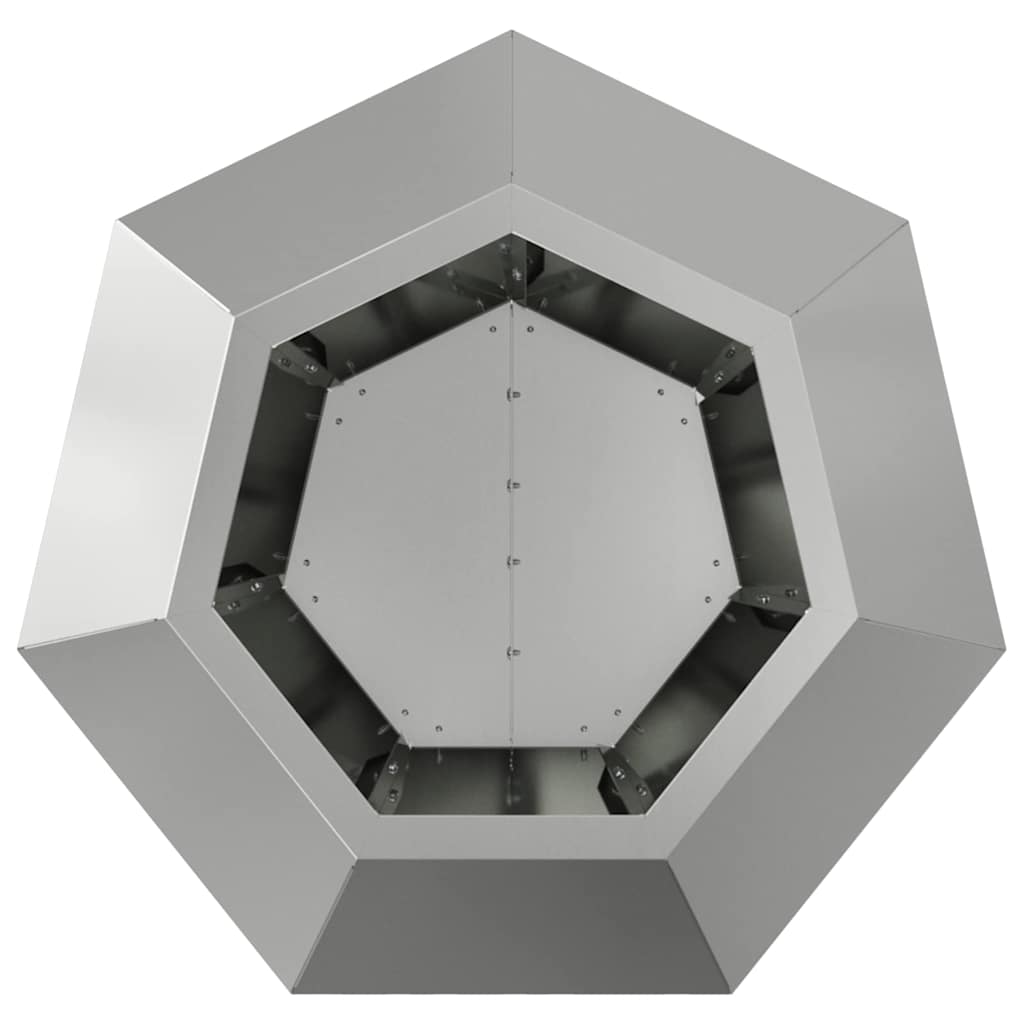 Pflanzkübel 2 Stk. Silber 50 x 50 x 40 cm Verzinkter Stahl