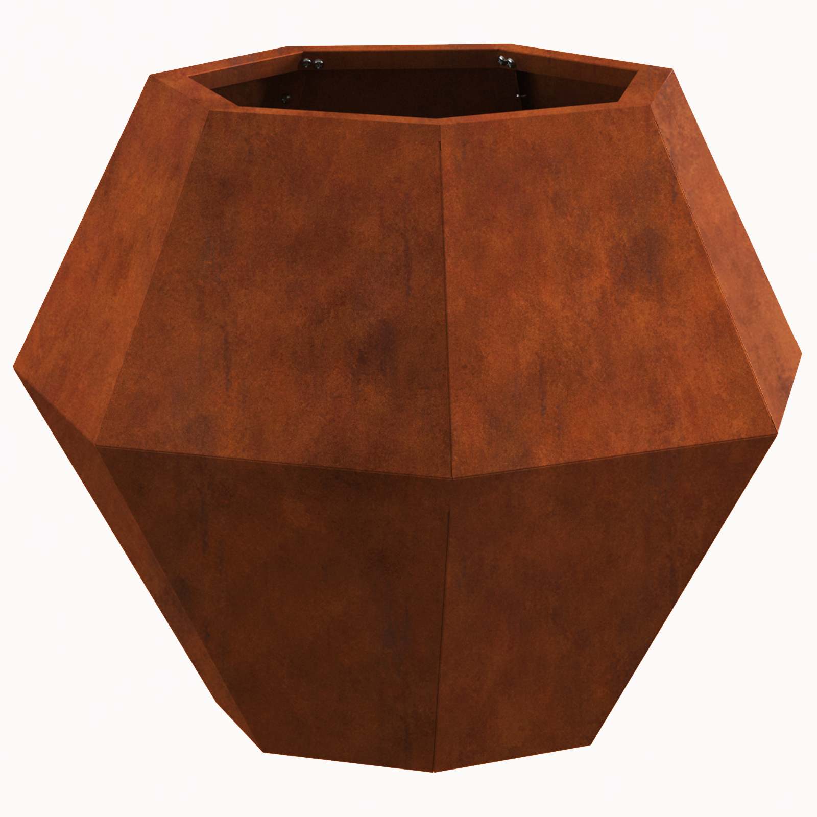 Pflanzkübel 2 Stk. Rostoptik 50 x 50 x 40 cm Wetterfeststahl