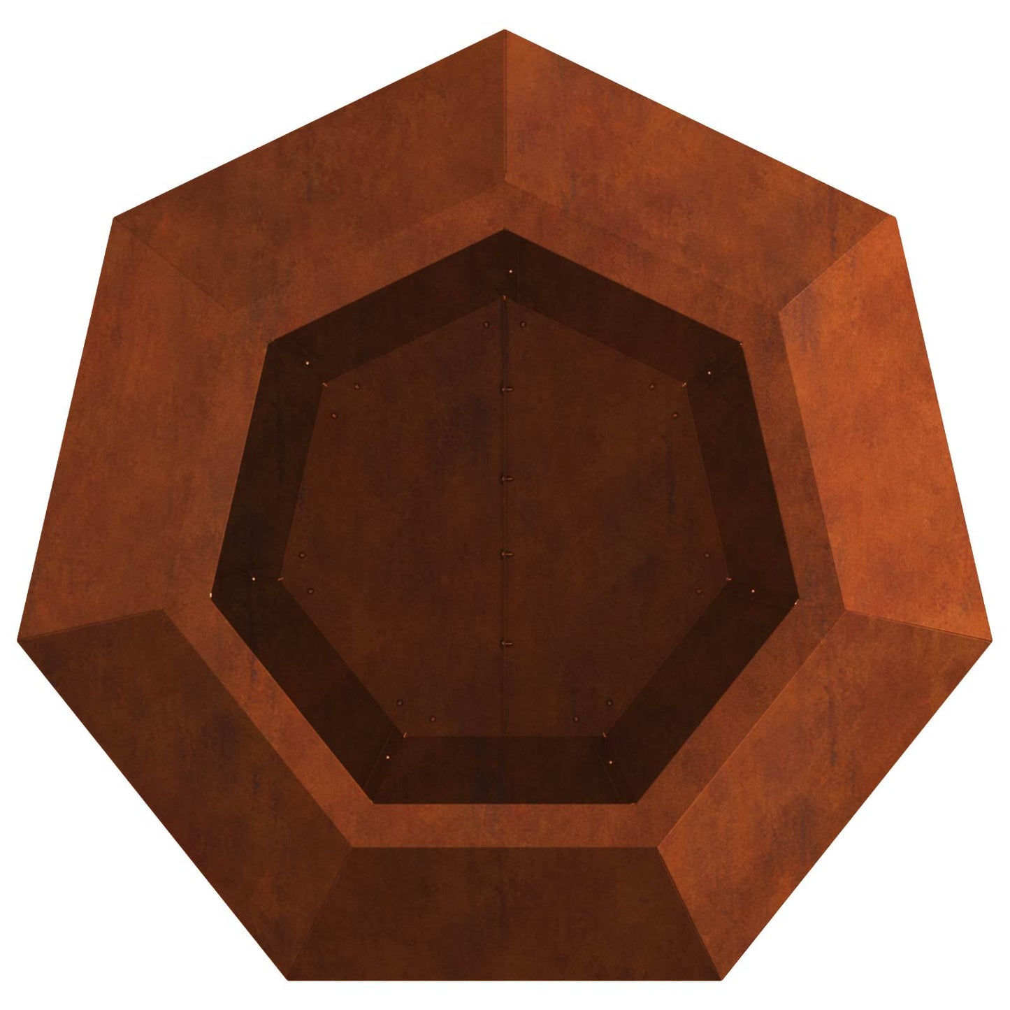 Pflanzkübel 2 Stk. Rostoptik 50 x 50 x 40 cm Wetterfeststahl