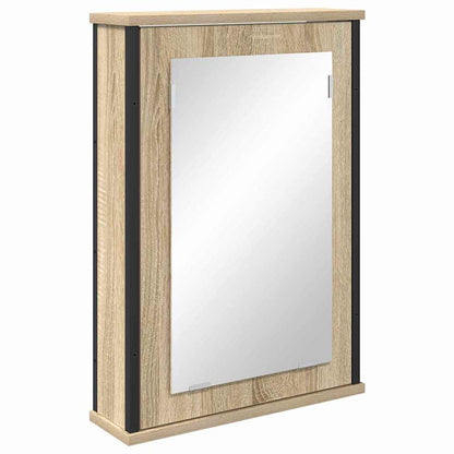Badezimmermöbel-Set 4 stk. Sonoma-Eiche 33 x 33 x 185,5 cm