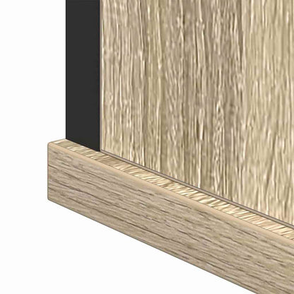 Badezimmermöbel-Set 3 stk. Sonoma-Eiche 33 x 33 x 185,5 cm