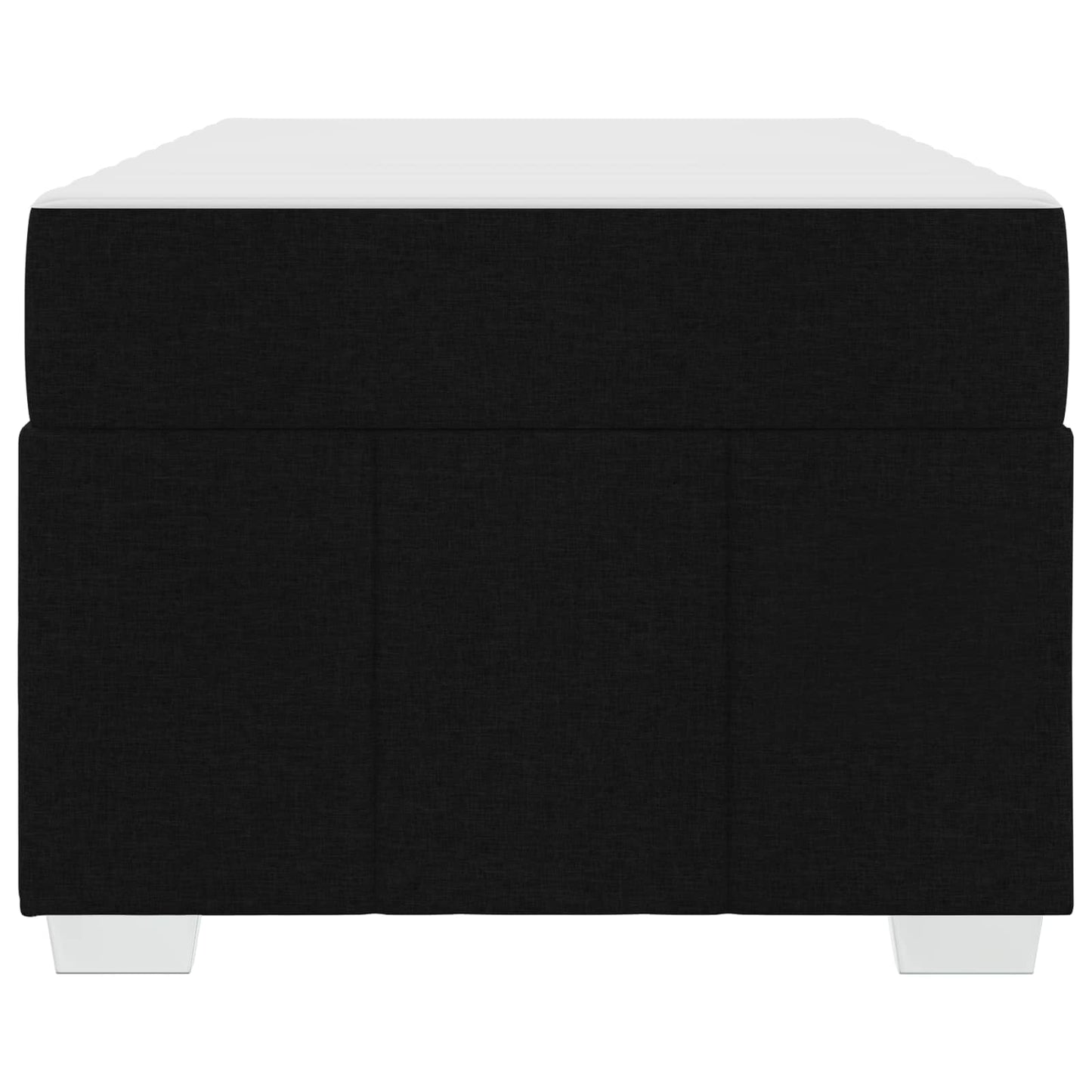 Bettrahmen mit Matratze Schwarz 90 x 200 cm Stoff
