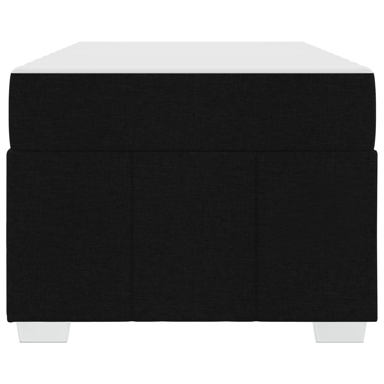 Bettrahmen mit Matratze Schwarz 90 x 200 cm Stoff