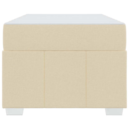 Bettrahmen mit Matratze Creme 90 x 200 cm Stoff