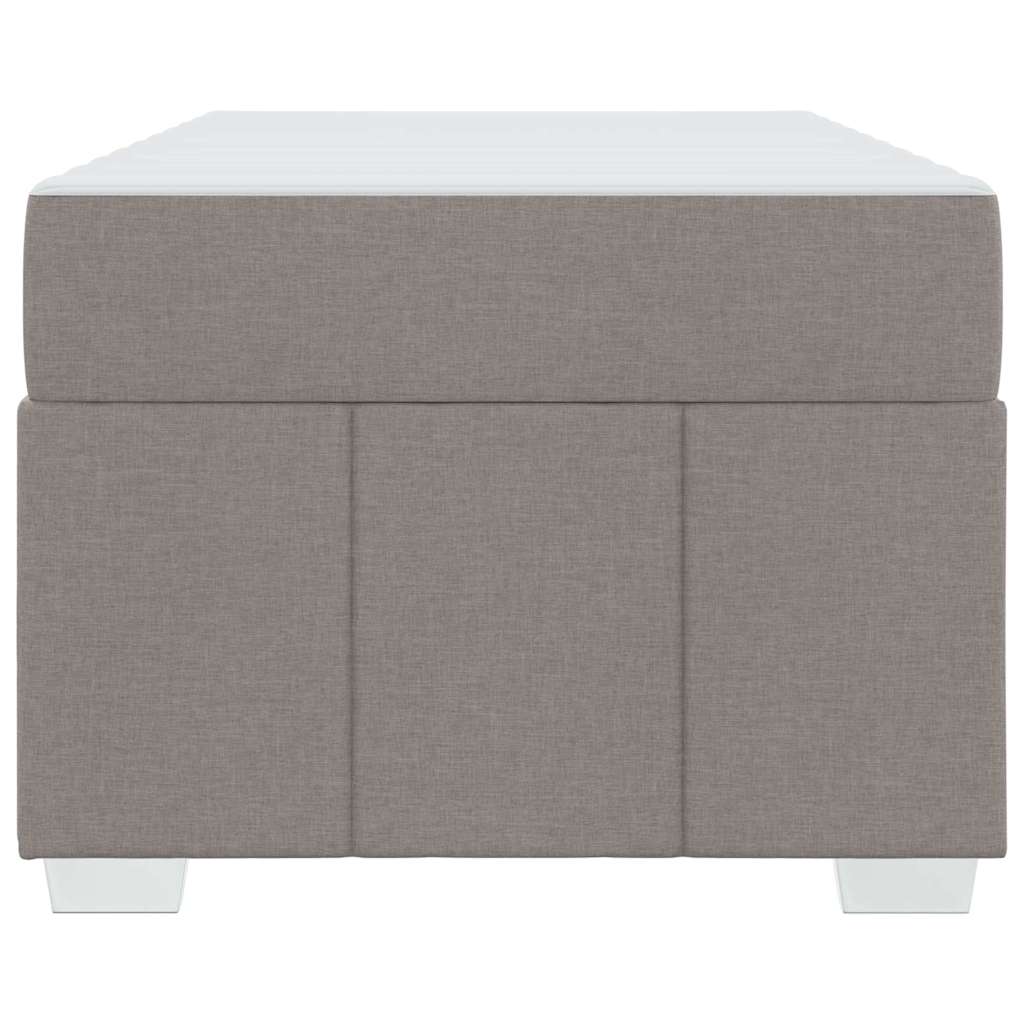 Bettgestell mit Matratze Taupe 120 x 190 cm Stoff
