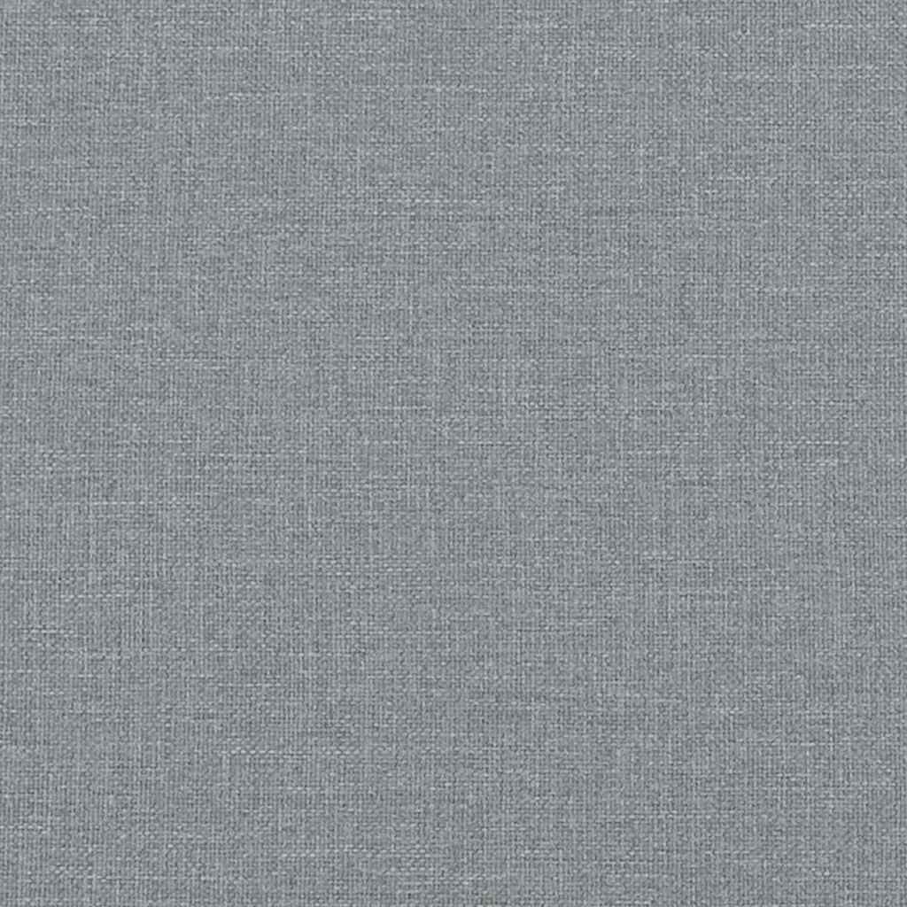 Bettgestell mit Matratze Hellgrau 120 x 200 cm Stoff