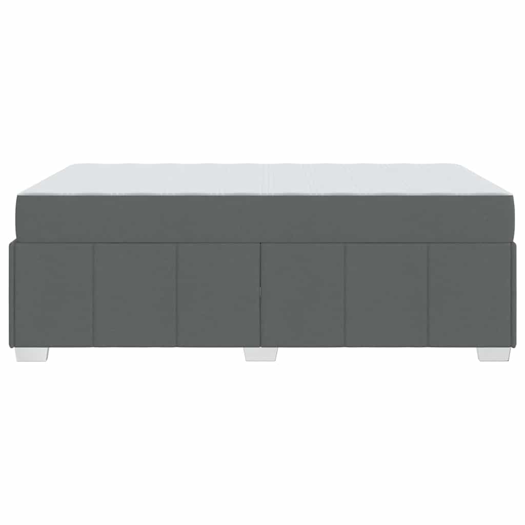 Bettgestell mit Matratze Dunkelgrau 120 x 200 cm Stoff