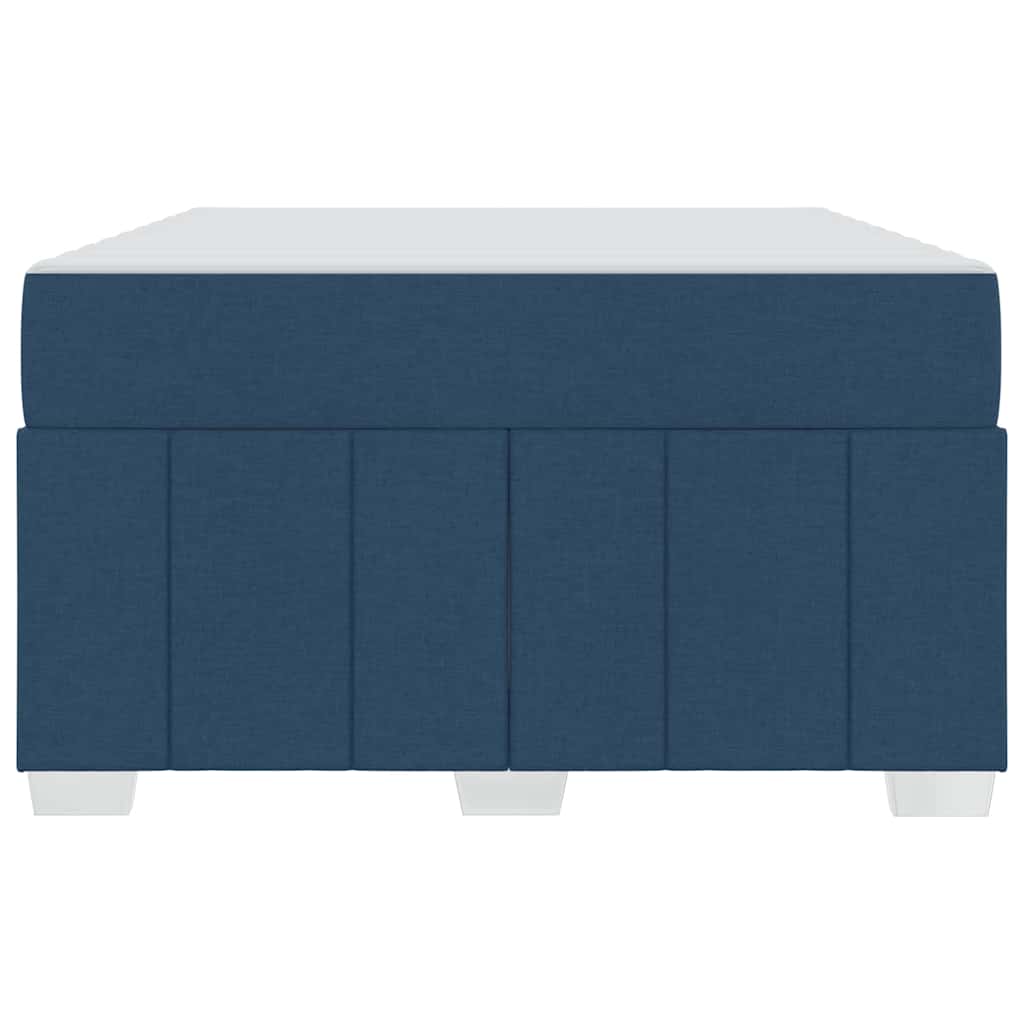 Bettgestell mit Matratze Blau 120 x 200 cm Stoff