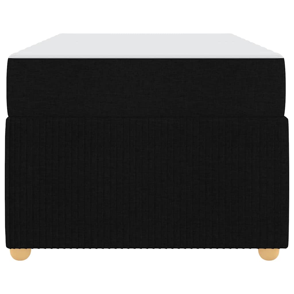 Bettgestell mit Matratze mit Matratze Schwarz 90 x 190 cm Stoff