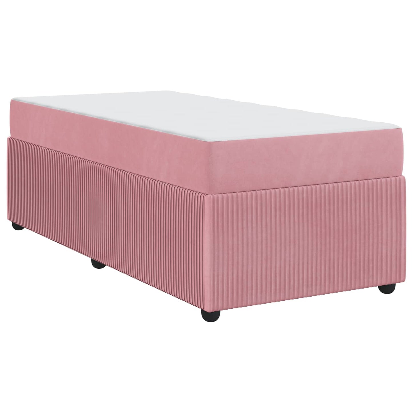 Bettrahmen Rosa 90 x 190 cm Stoff