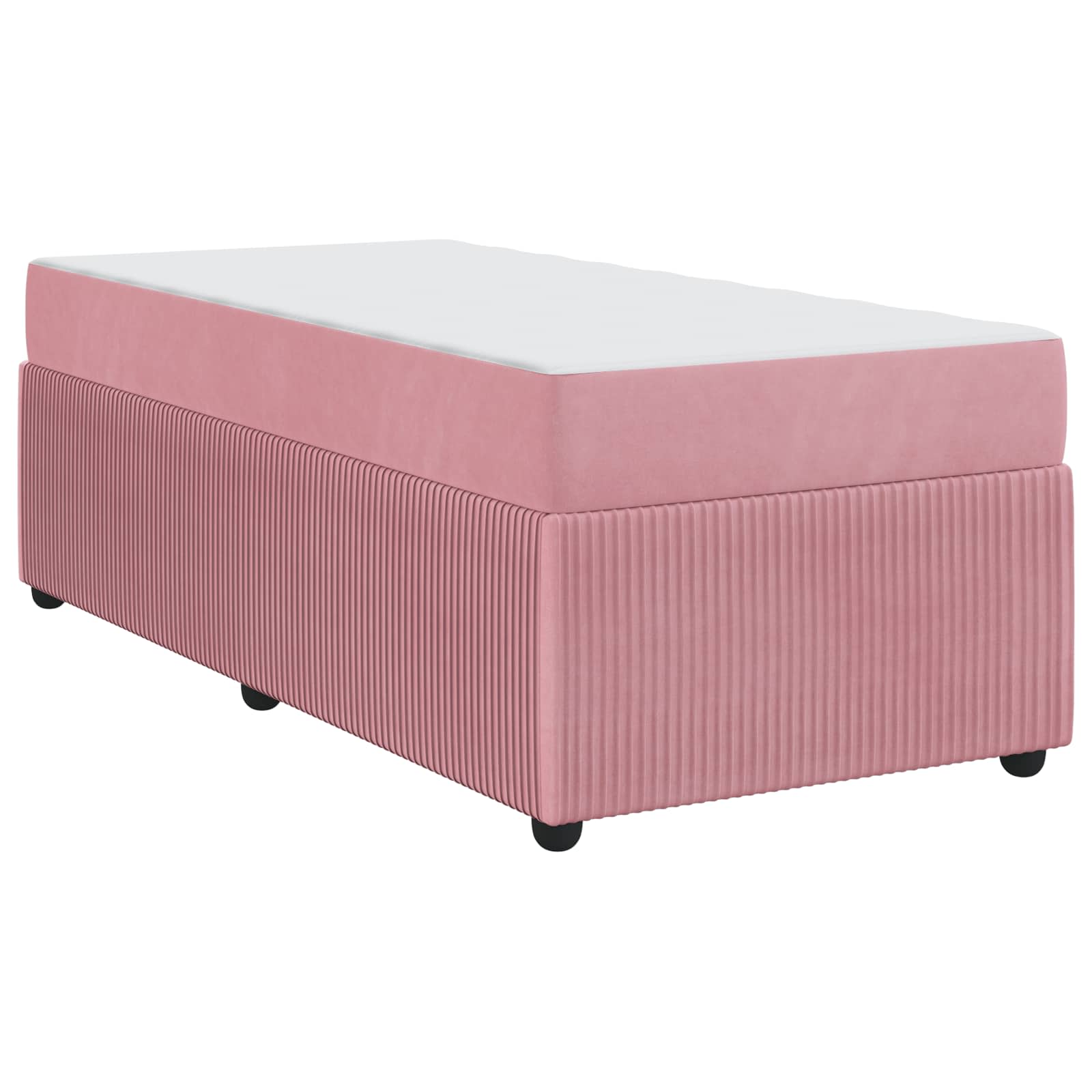 Bettrahmen Rosa 90 x 190 cm Stoff