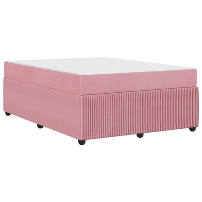 Bettrahmen Rosa 160 x 200 cm Stoff