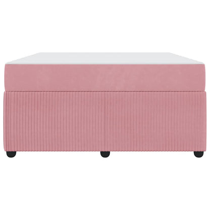 Bettrahmen Rosa 160 x 200 cm Stoff