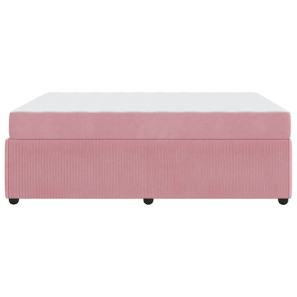 Bettrahmen Rosa 160 x 200 cm Stoff