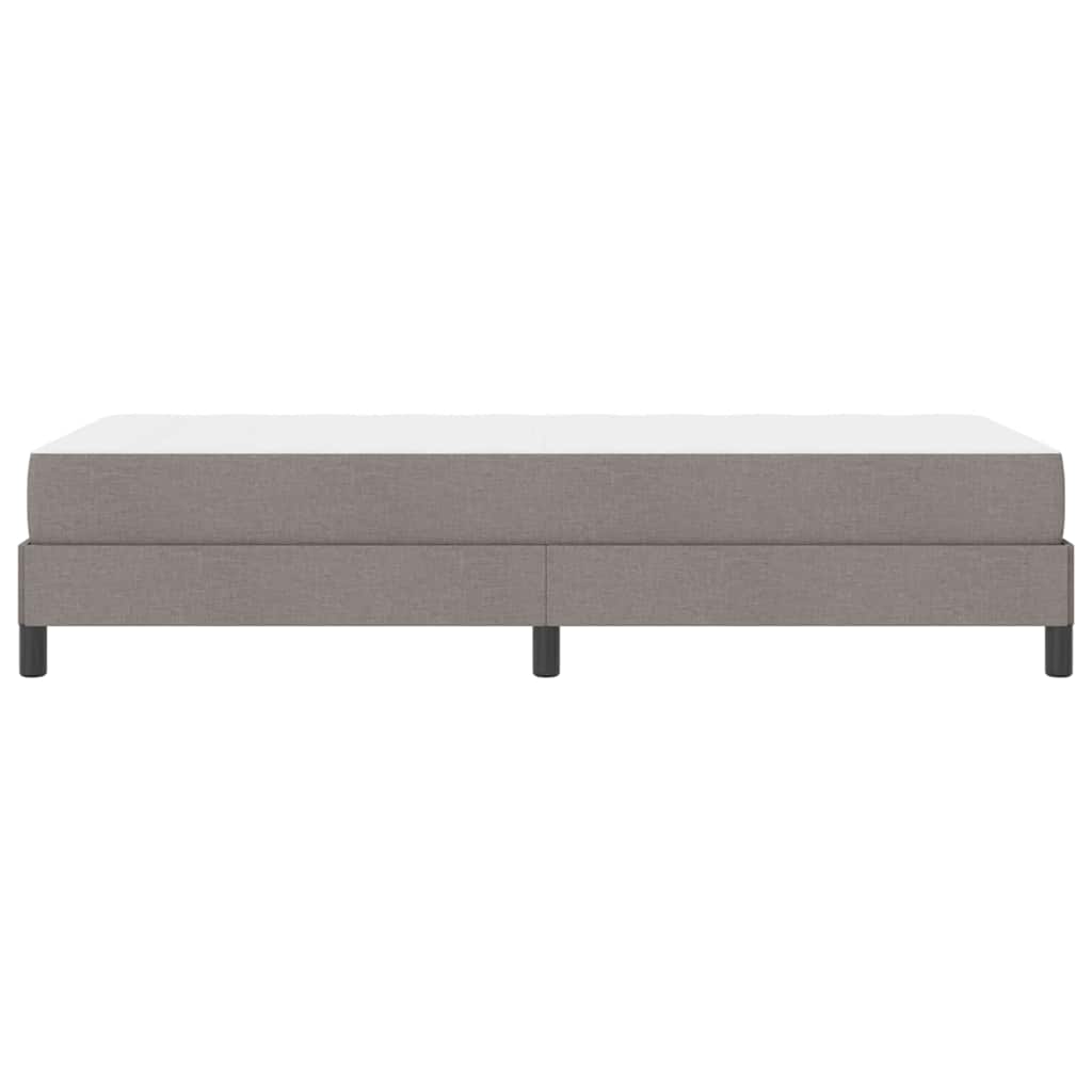Boxspringbett mit Matratze Taupe 80 x 200 cm Stoff