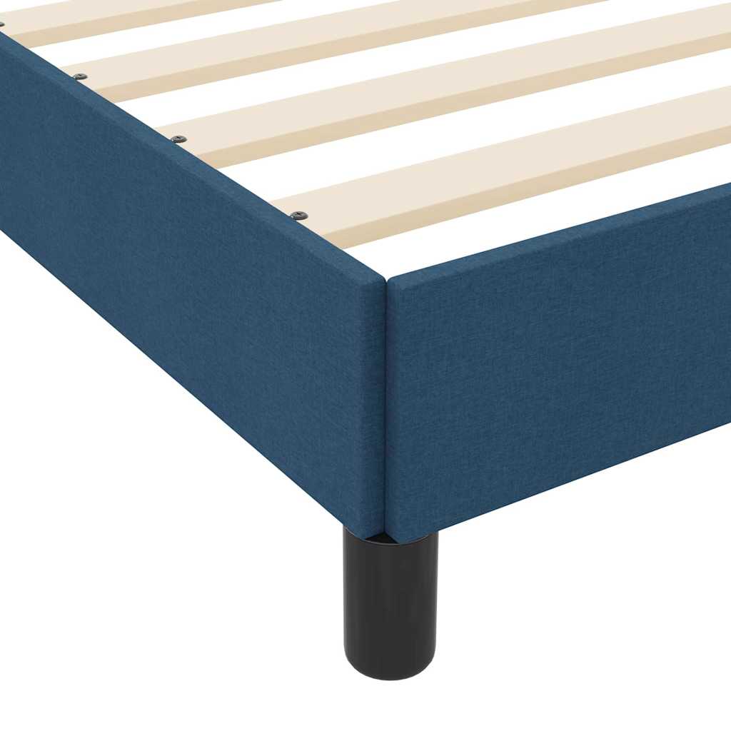 Boxspringbett mit Matratze Blau 80 x 200 cm Stoff