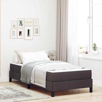 Boxspringbett Dunkelbraun 90 x 190 cm Stoff