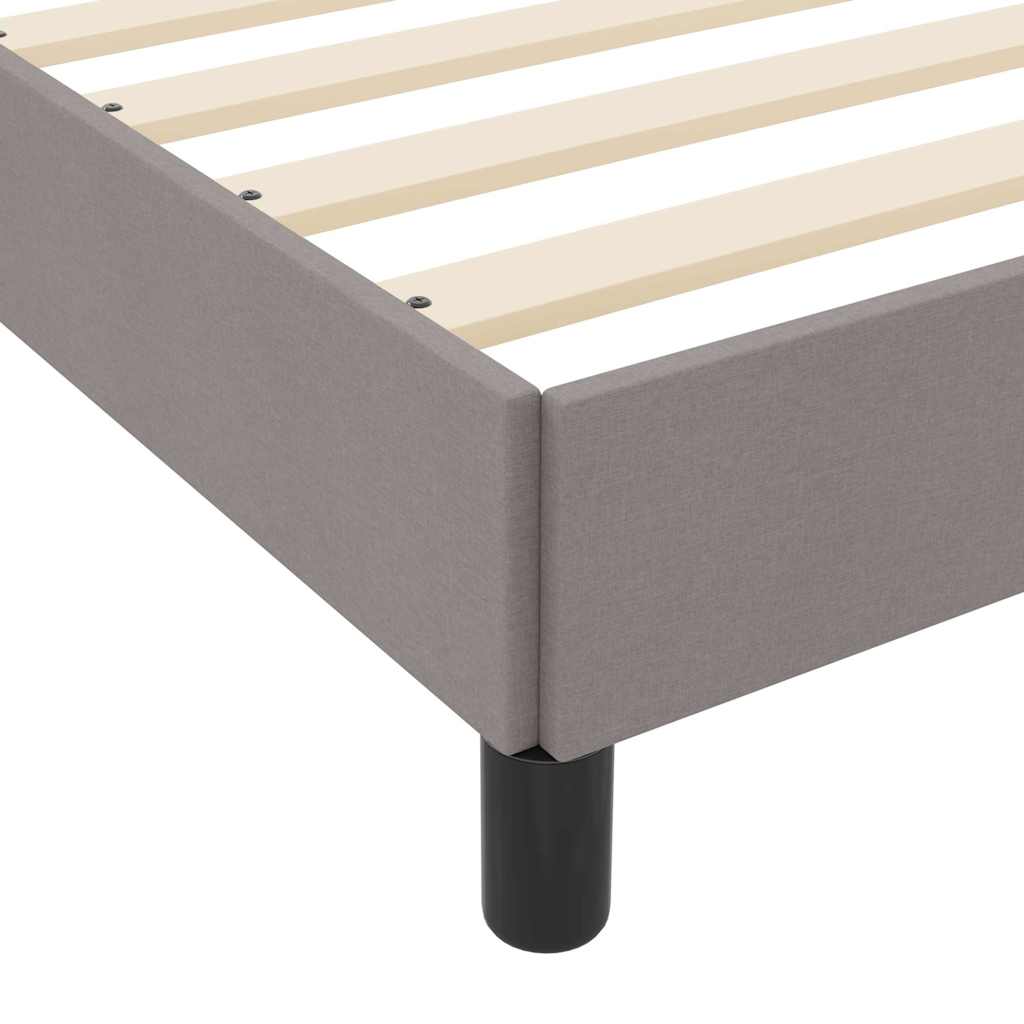 Boxspringbett mit Matratze Taupe 90 x 190 cm Stoff