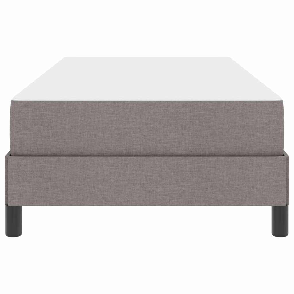 Boxspringbett mit Matratze Taupe 90 x 190 cm Stoff