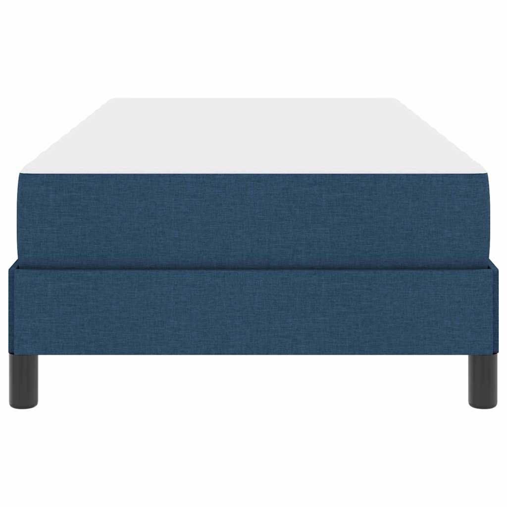 Boxspringbett mit Matratze Blau 90 x 190 cm Stoff