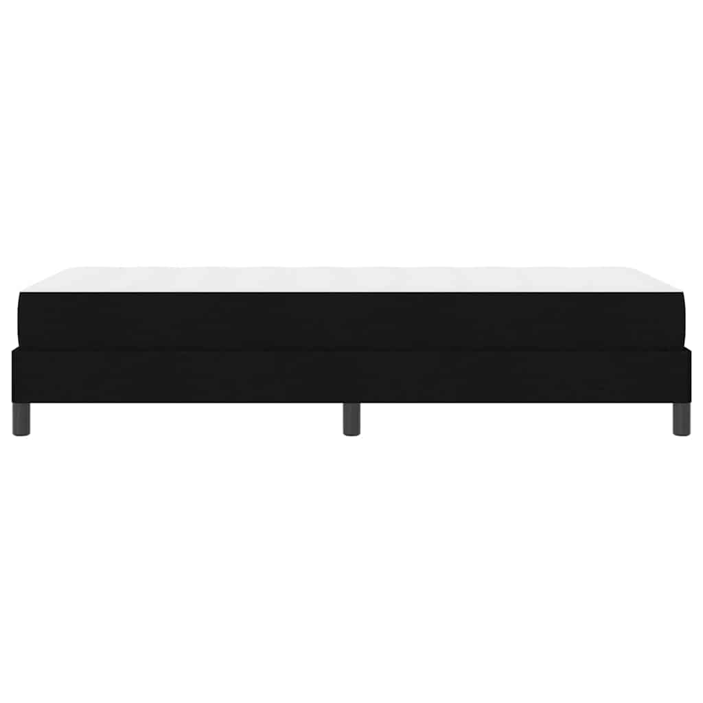 Boxspringbett mit Matratze Schwarz 90 x 200 cm Stoff
