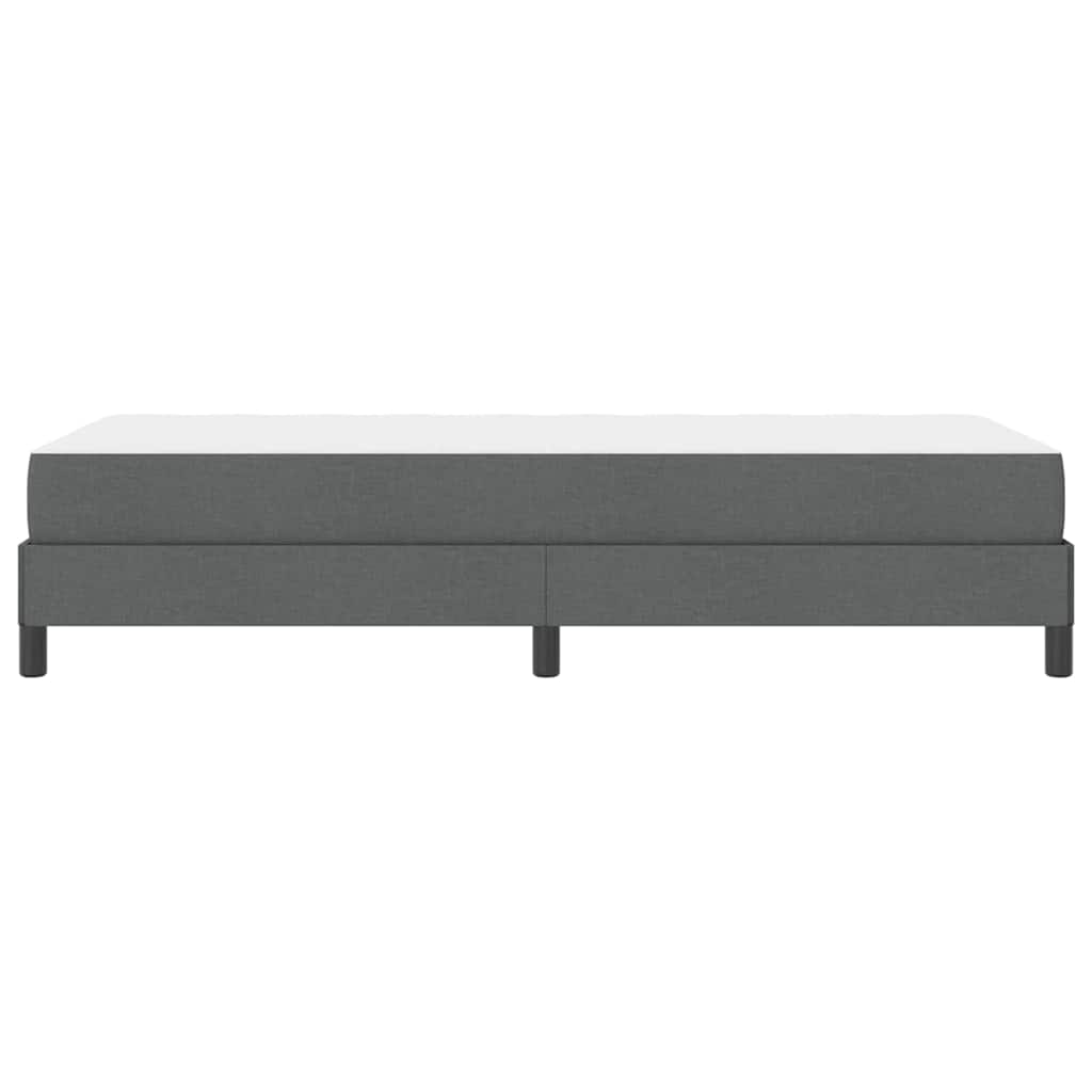 Boxspringbett mit Matratze Dunkelgrau 100 x 200 cm Stoff