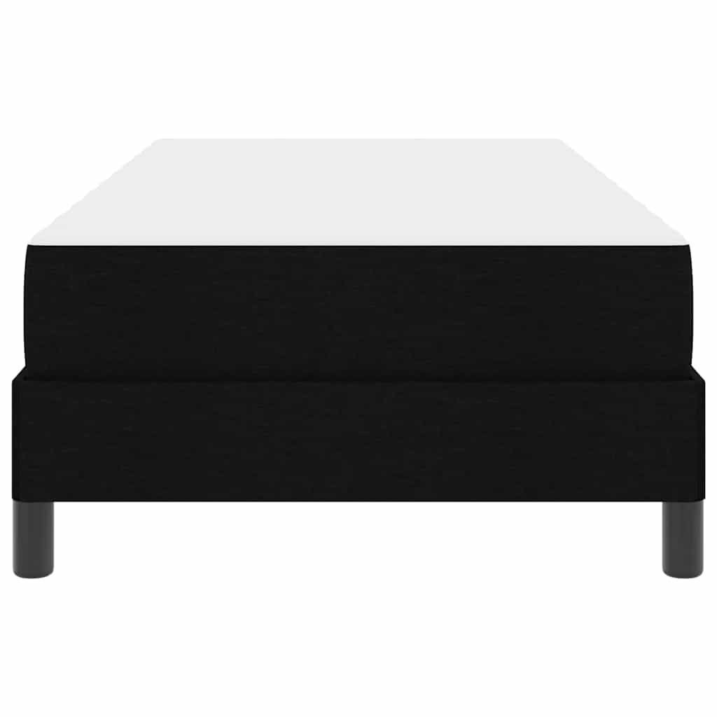 Boxspringbett mit Matratze Schwarz 100 x 200 cm Stoff