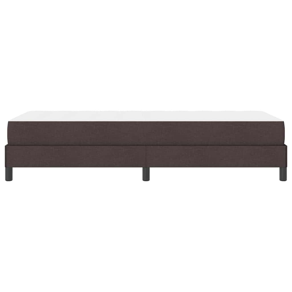 Boxspringbett mit Matratze Dunkelbraun 100 x 200 cm Stoff