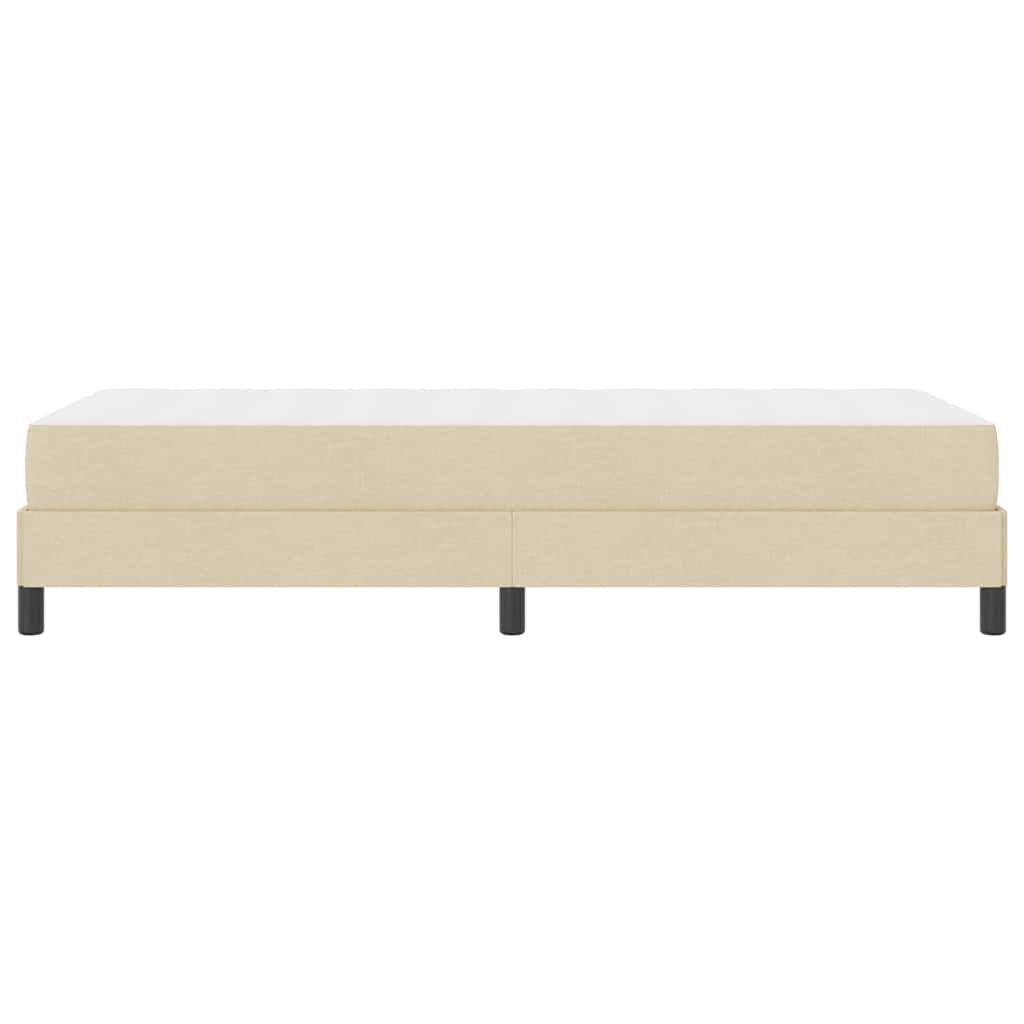 Boxspringbett mit Matratze Creme 100 x 200 cm Stoff