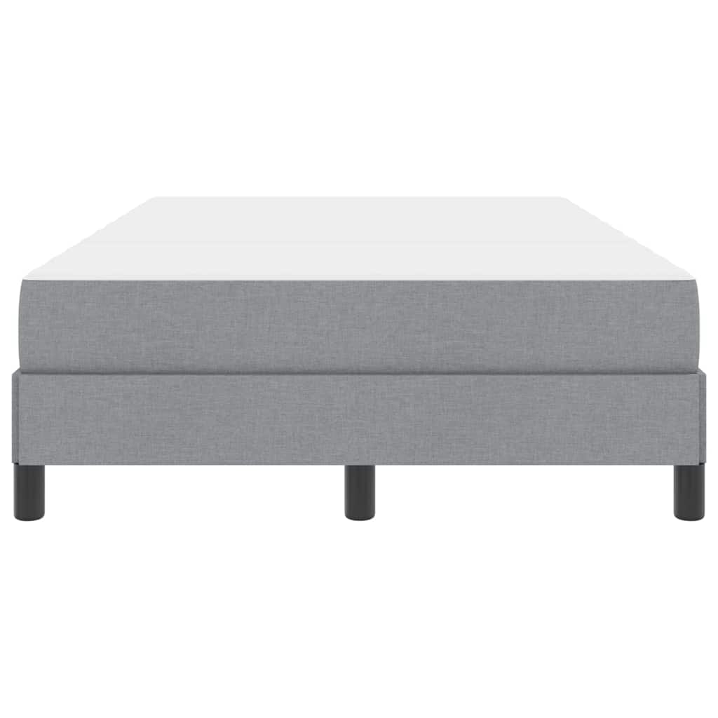 Boxspringbett mit Matratze Hellgrau 120 x 190 cm Stoff