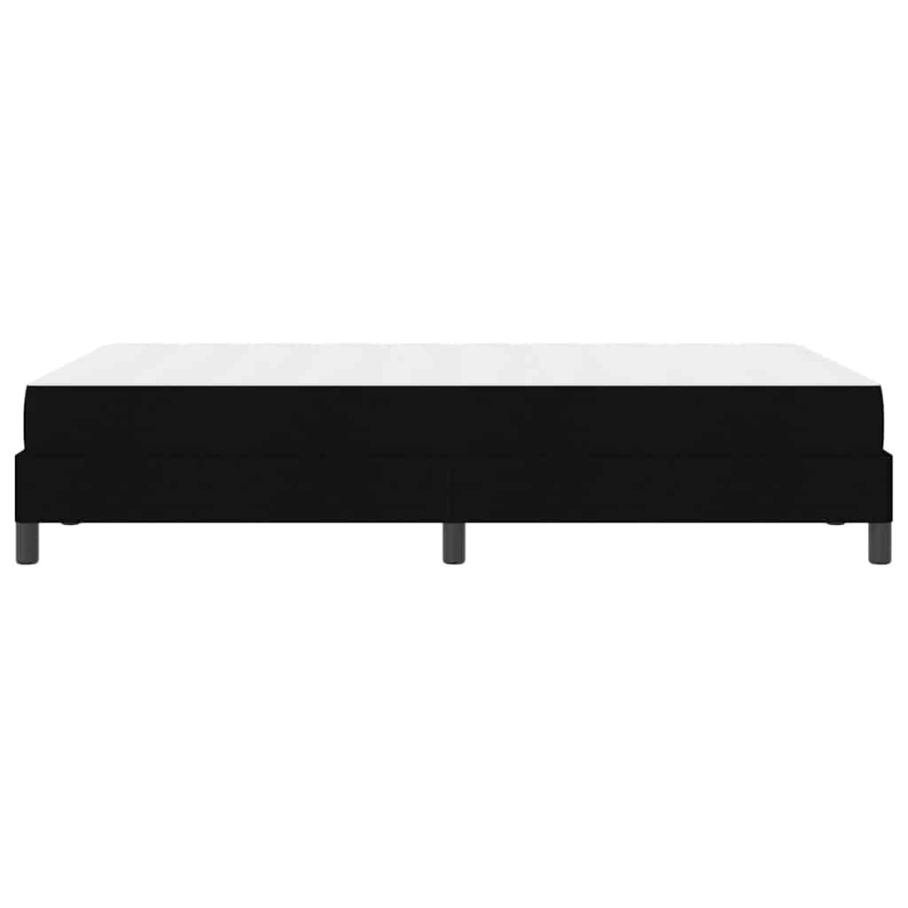 Boxspringbett mit Matratze Schwarz 120 x 190 cm Stoff