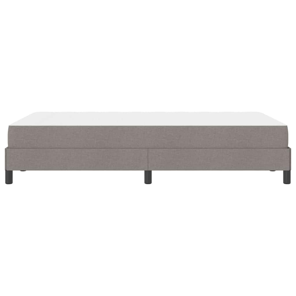 Boxspringbett mit Matratze Taupe 120 x 190 cm Stoff