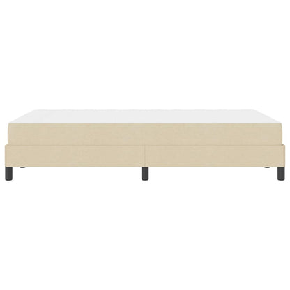 Boxspringbett mit Matratze Creme 120 x 190 cm Stoff