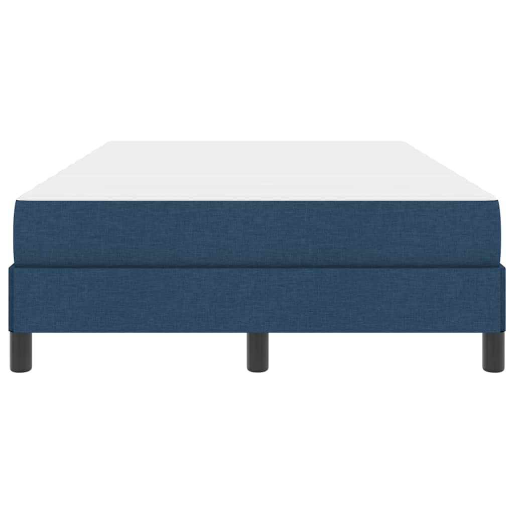 Boxspringbett mit Matratze Blau 120 x 190 cm Stoff