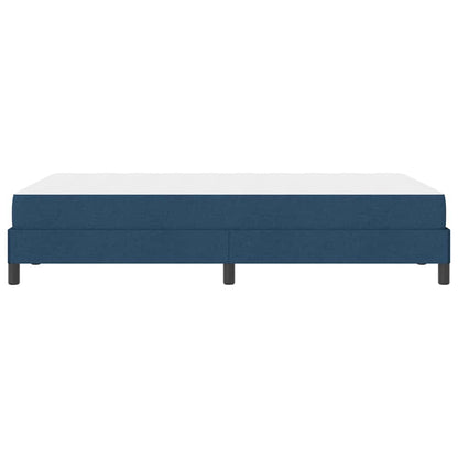 Boxspringbett mit Matratze Blau 120 x 190 cm Stoff