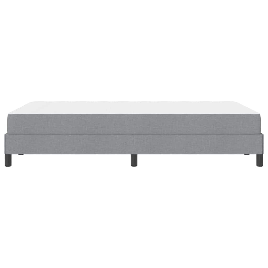 Boxspringbett mit Matratze Hellgrau 120 x 200 cm Stoff