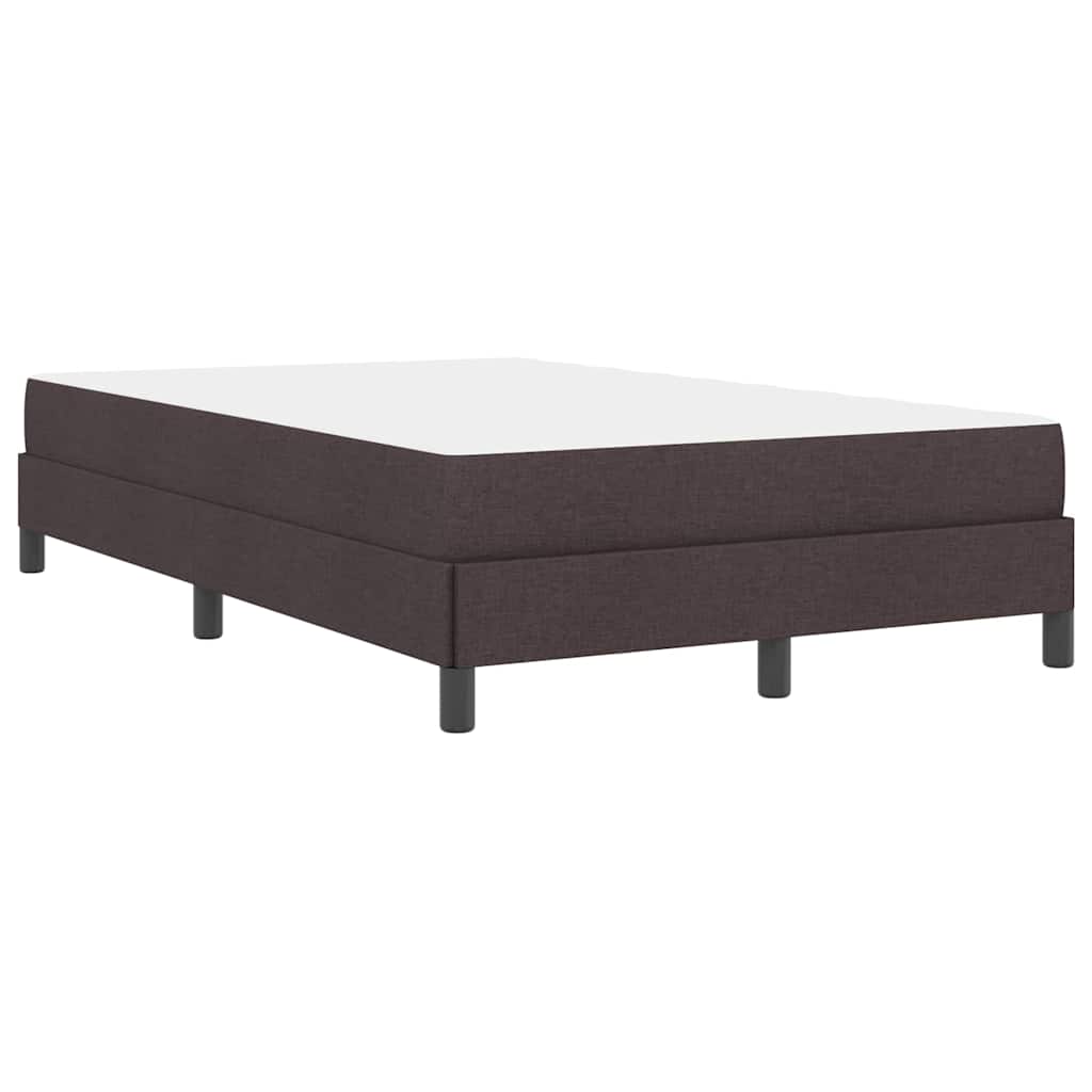 Boxspringbett mit Matratze Dunkelbraun 120 x 200 cm Stoff