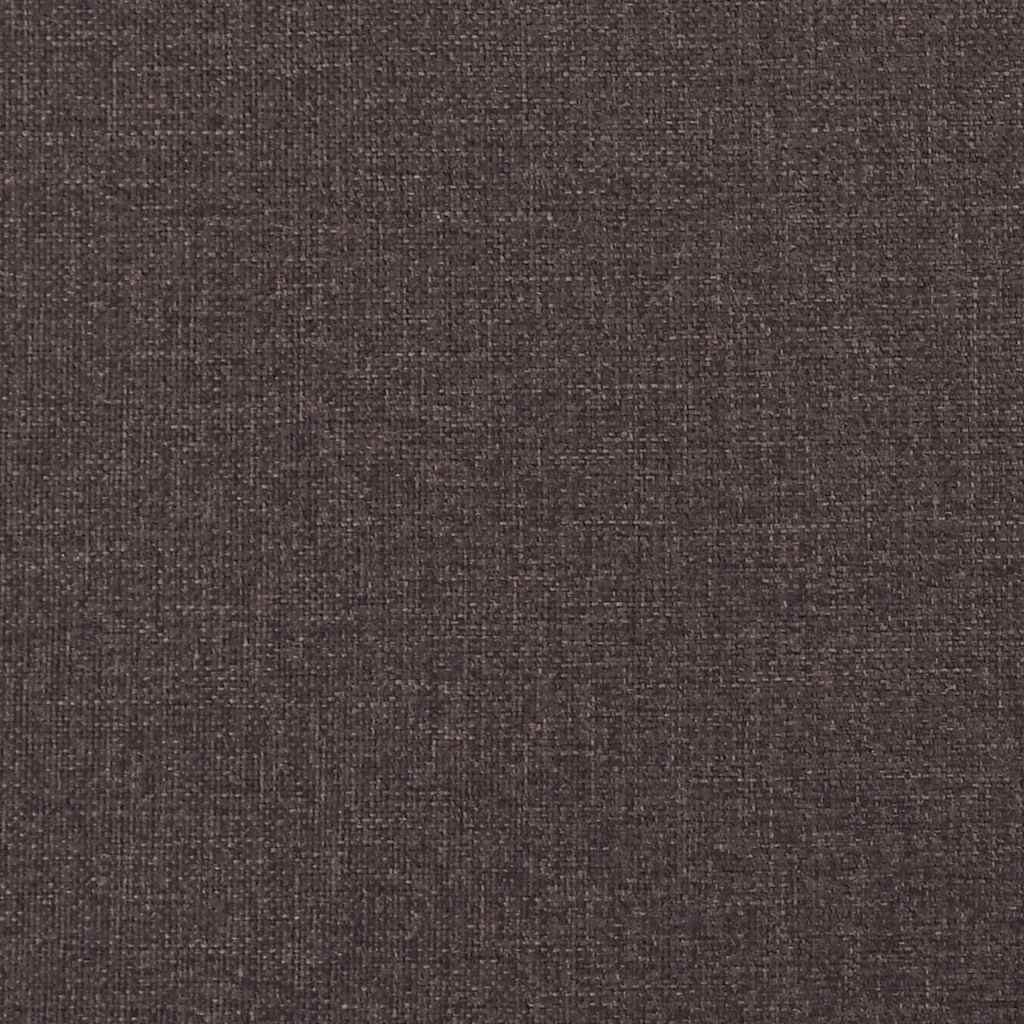 Boxspringbett mit Matratze Dunkelbraun 120 x 200 cm Stoff
