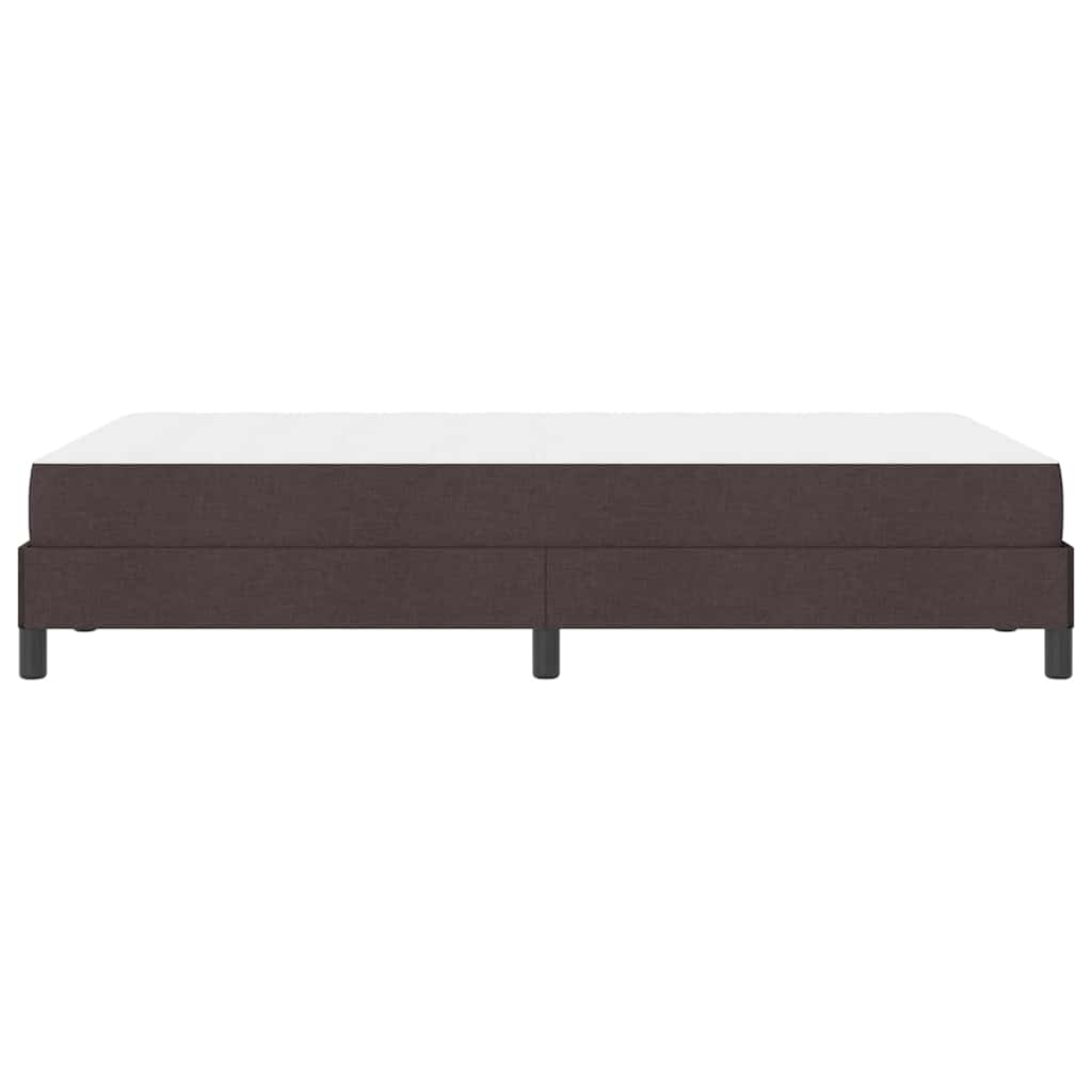 Boxspringbett mit Matratze Dunkelbraun 120 x 200 cm Stoff