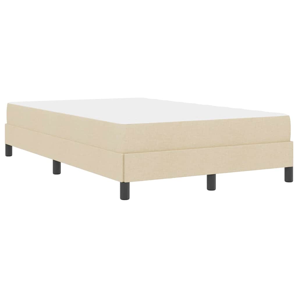 Boxspringbett mit Matratze Creme 120 x 200 cm Stoff