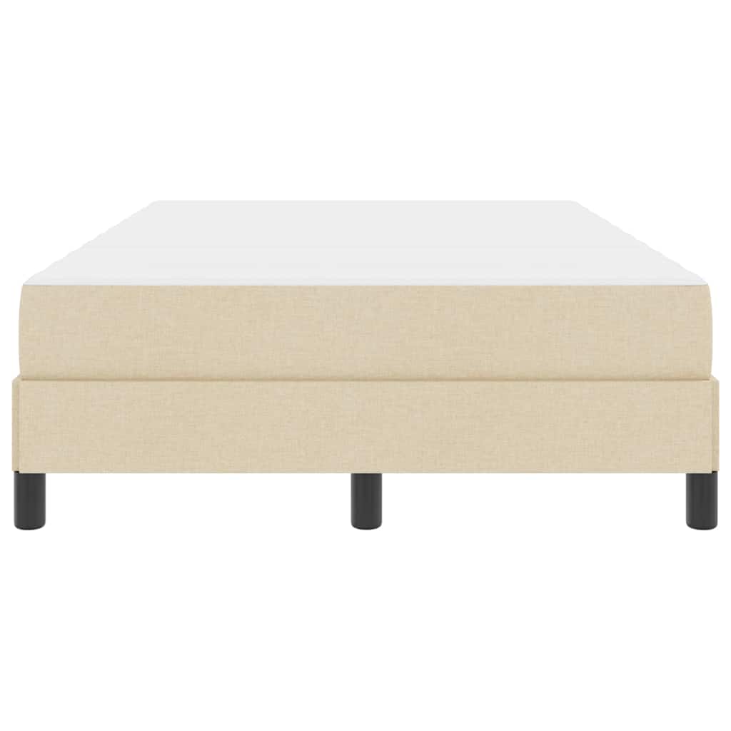 Boxspringbett mit Matratze Creme 120 x 200 cm Stoff